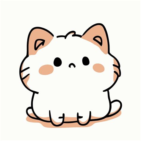 gato kawaii dibujos|More.